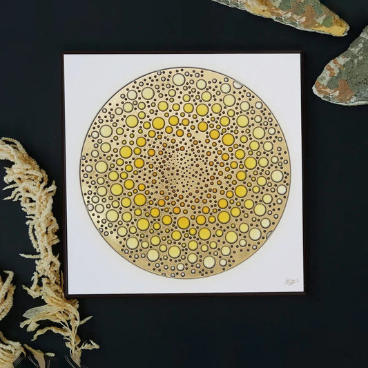 Golden Embossed Wall Painting For Home Decoration