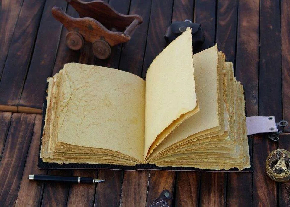Antique Lover Leather Journal - Handmade Antique Stone Journal For Students & Office