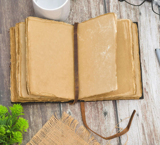 Antique Tree Leather Journal - Handmade Antique Stone Journal For Students & Office