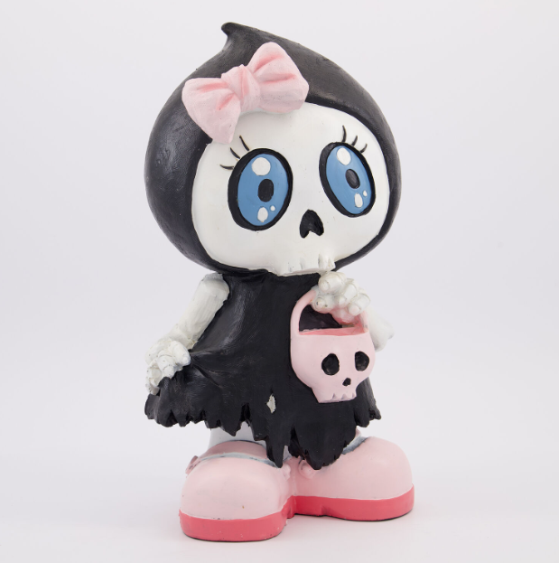 Black Cute Death Girl Halloween Decoration 34x18cm
