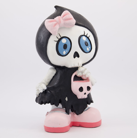 Black Cute Death Girl Halloween Decoration 34x18cm
