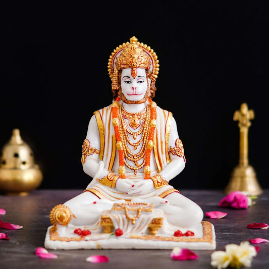 Lord Hanuman Sitting Statue
