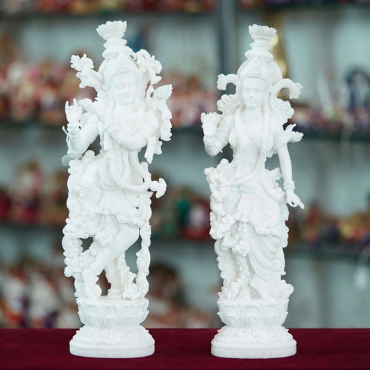 Marble Handmade Radha Krishna Ji