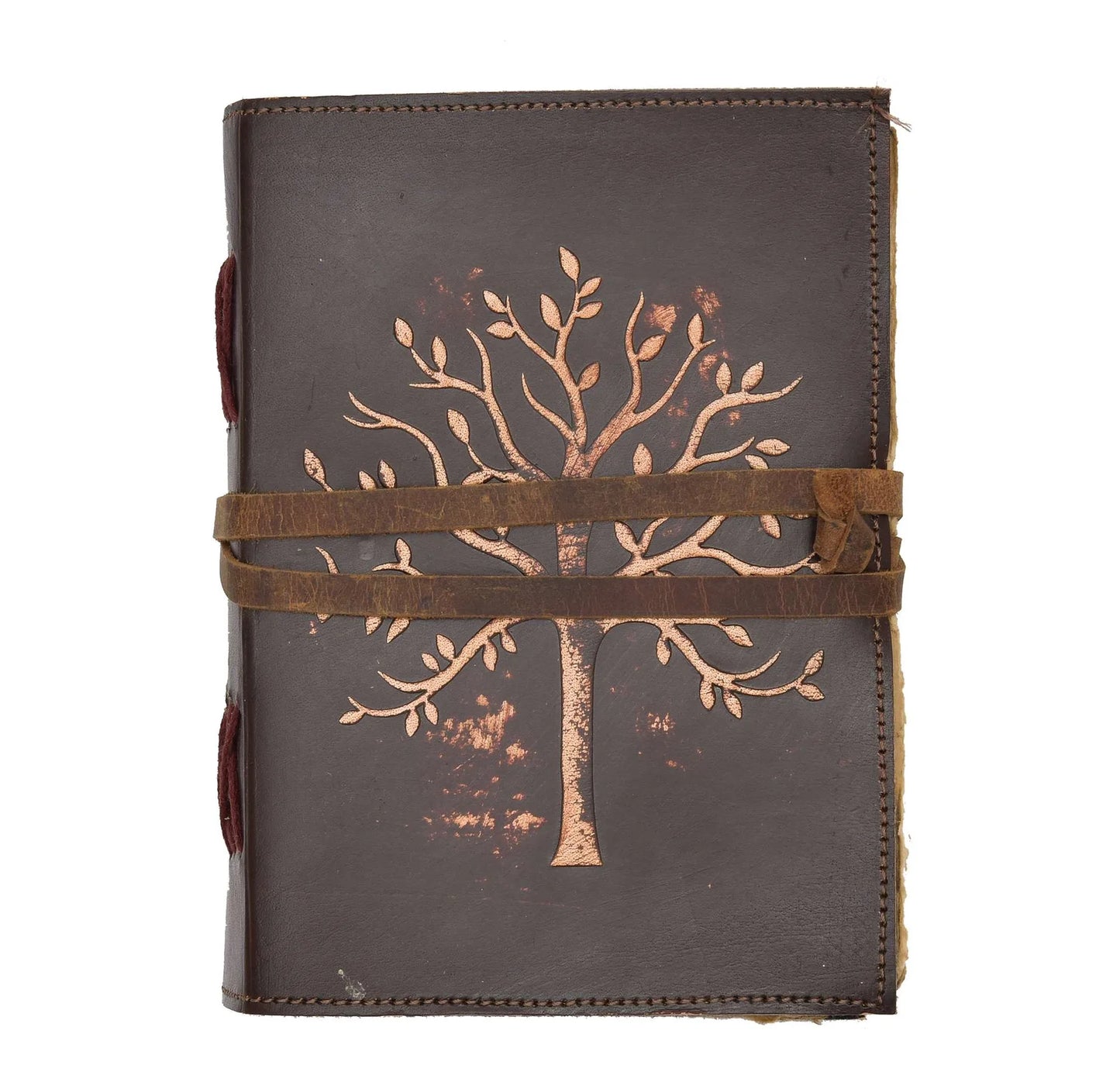 Antique Tree Leather Journal - Handmade Antique Stone Journal For Students & Office