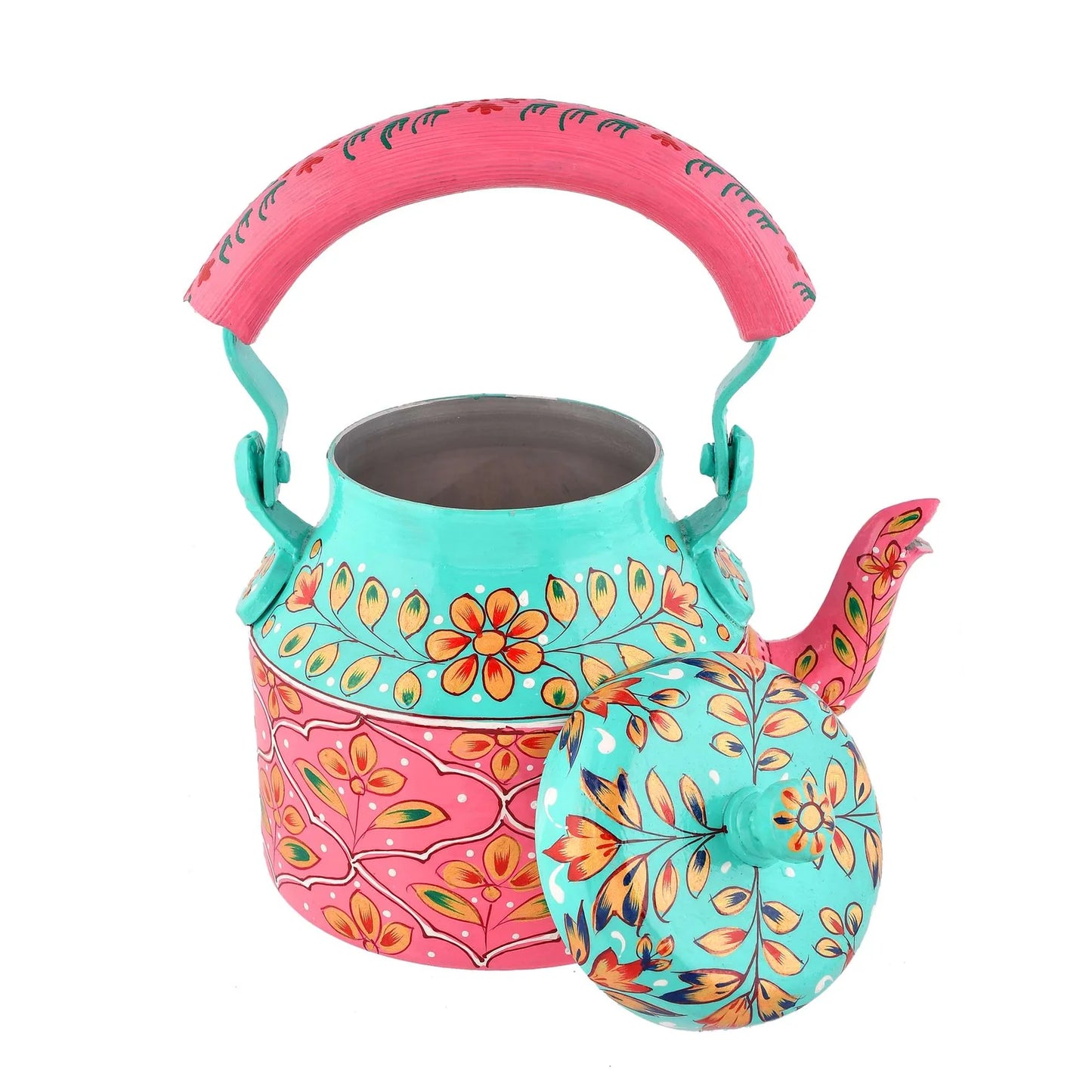 Hand-Painted Aluminium Tea Kettle – 750 ml for Kitchen Décor, Home Décor