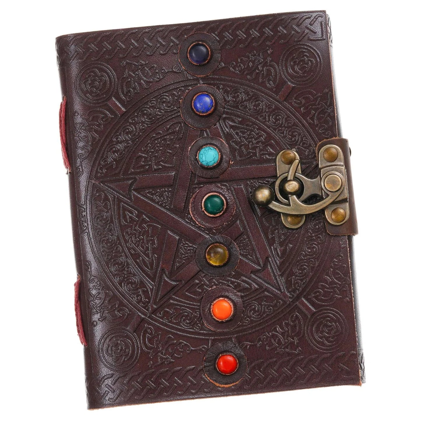Seven Stone Leather Journal - Handmade Antique Stone Journal For Students & Office