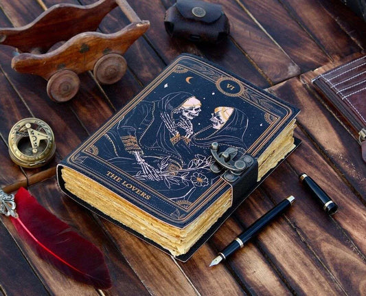 Antique Lover Leather Journal - Handmade Antique Stone Journal For Students & Office