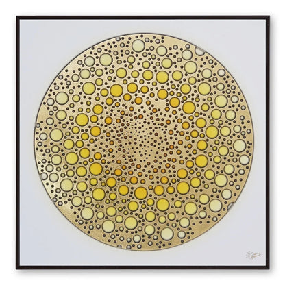 Golden Embossed Wall Painting For Home Decoration