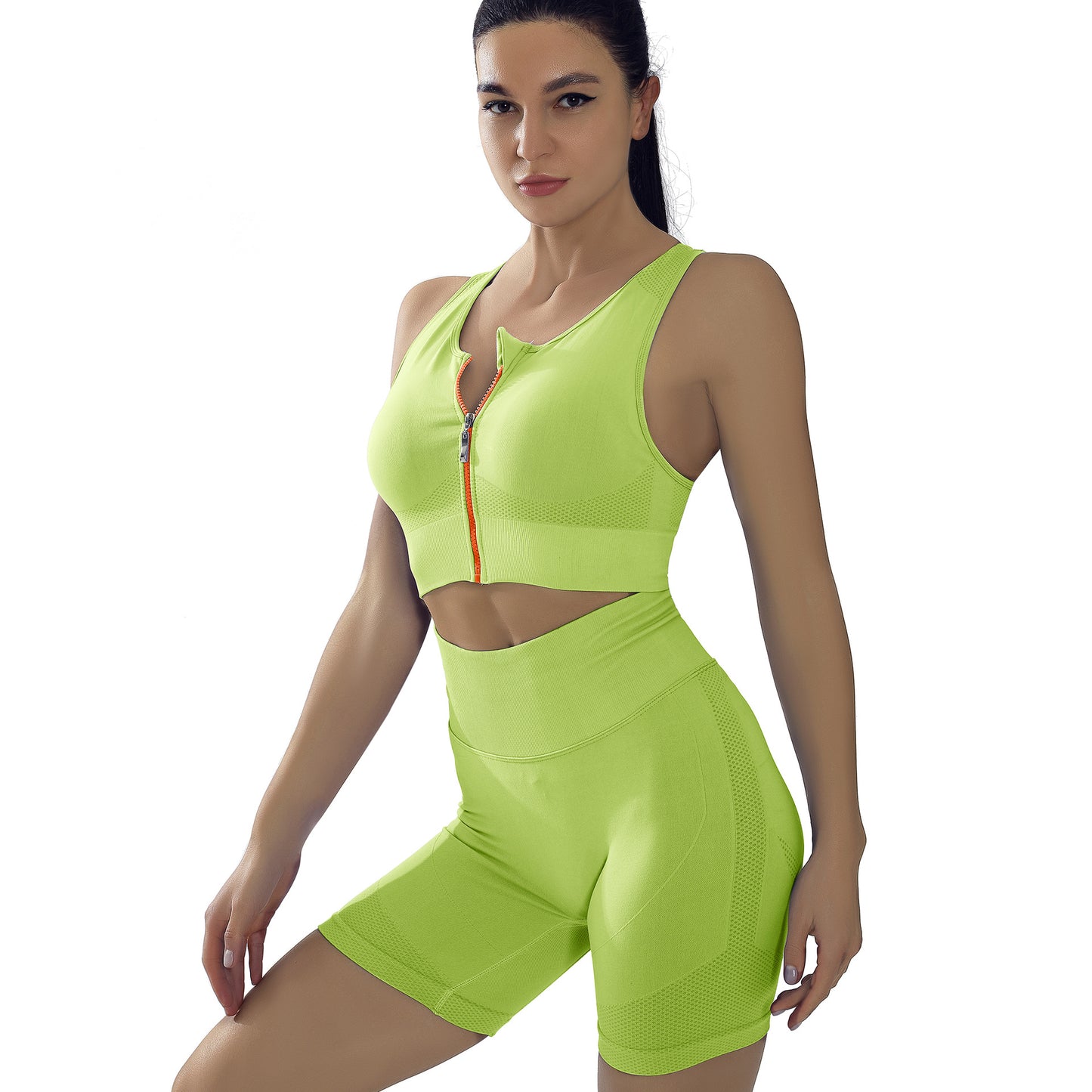 Two Piece Women High Strength Shockproof Yoga Suit