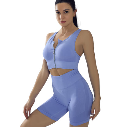 Two Piece Women High Strength Shockproof Yoga Suit