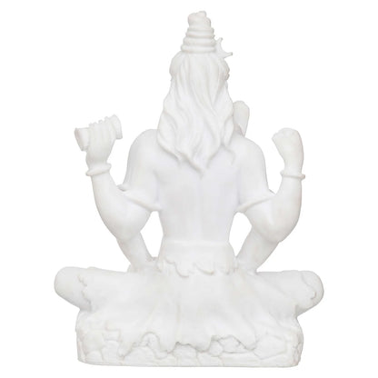 Handicraft Marble dust Lord Shiv ji Statue for Pooja