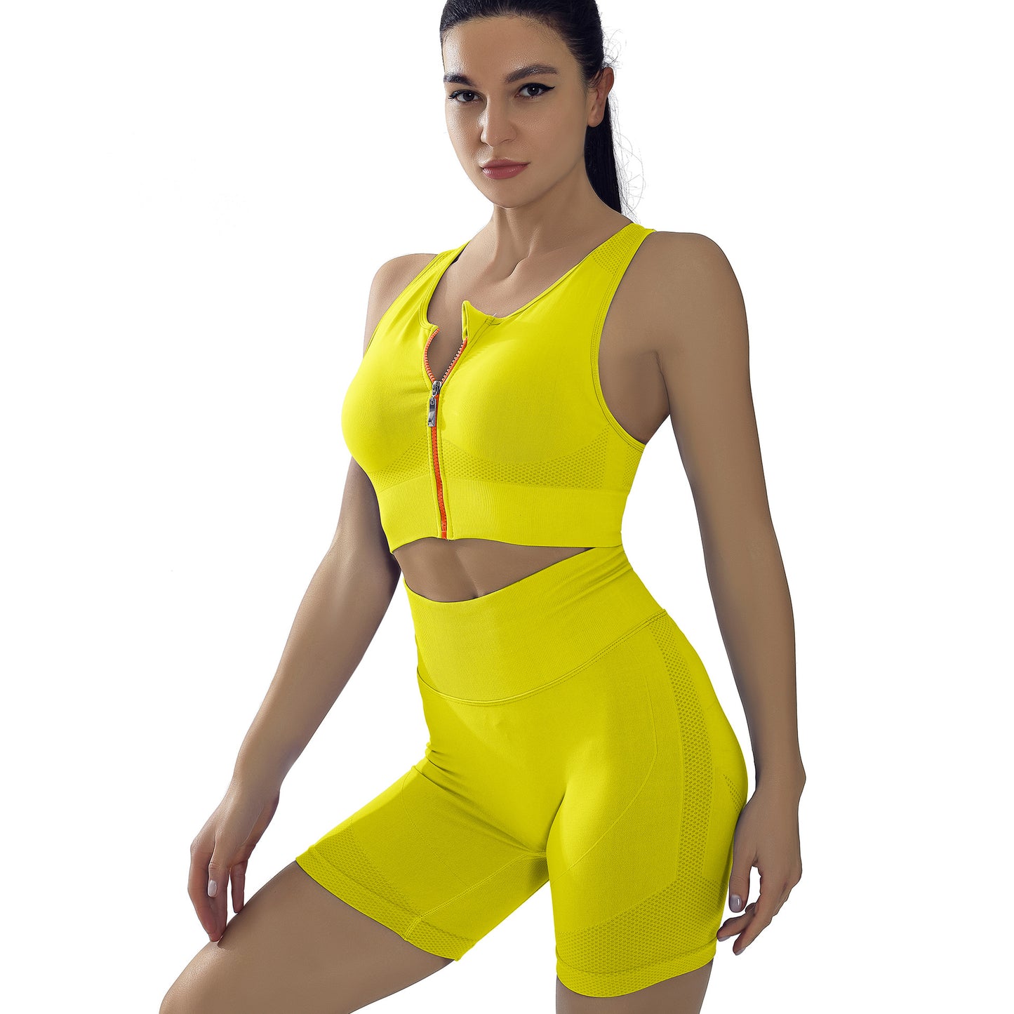 Two Piece Women High Strength Shockproof Yoga Suit