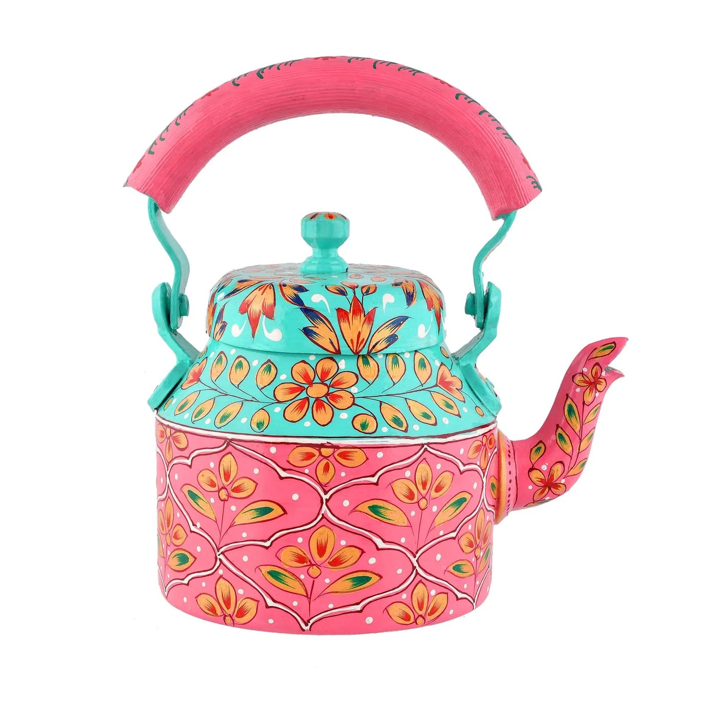 Hand-Painted Aluminium Tea Kettle – 750 ml for Kitchen Décor, Home Décor